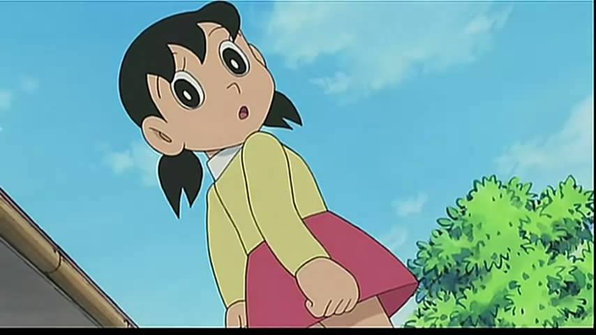 future Shizuka in nobita kiss